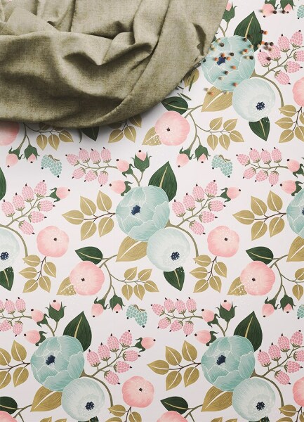 Vloerkleed op vinyl Bloemen