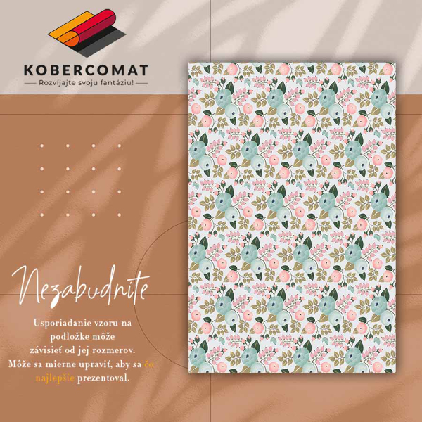Vloerkleed op vinyl Bloemen