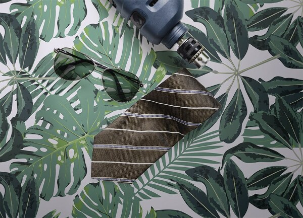 Vinyl vloerkleed Palm bladeren