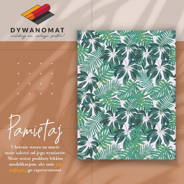 Vinyl vloerkleed Palm bladeren