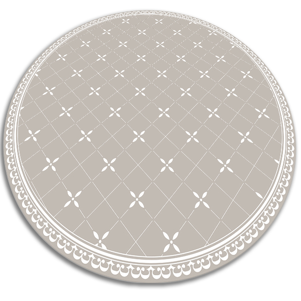 PVC mat rond Delicate kruisen