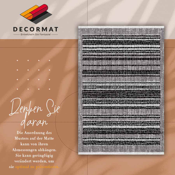 PVC mat Zwarte strepen