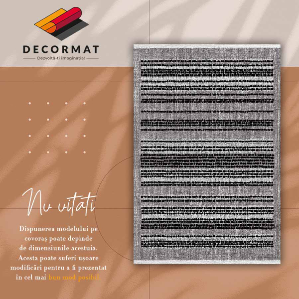 PVC mat Zwarte strepen