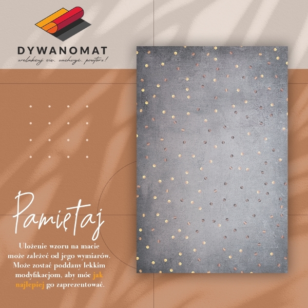 Vloerkleed vinyl Gouden stippen