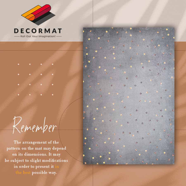Vloerkleed vinyl Gouden stippen