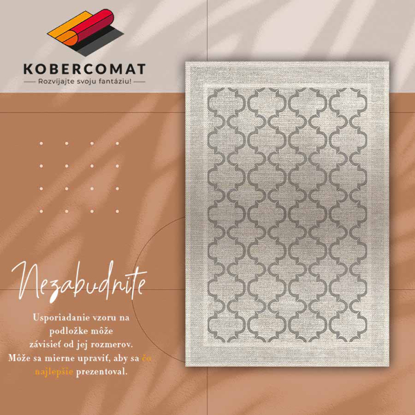 Vloerkleed op vinyl Marokkaans ontwerp