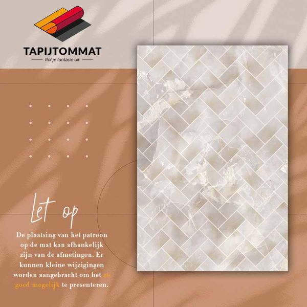 Vloerkleed op vinyl Marmeren panelen