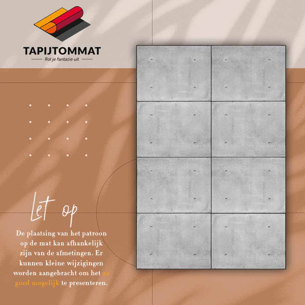 Vinyl tapijt Betonplaten