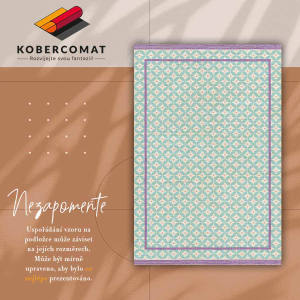 Vloerkleed op vinyl Frames en wielen