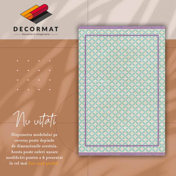 Vloerkleed op vinyl Frames en wielen