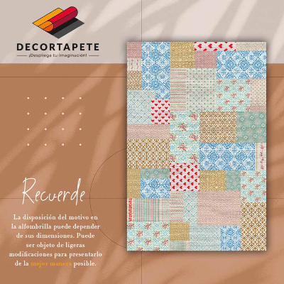 PVC mat Patchwork verschillende stukken