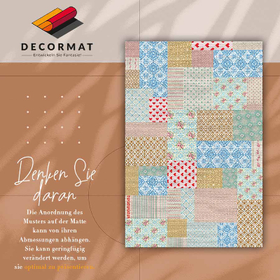 PVC mat Patchwork verschillende stukken