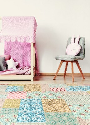 PVC mat Patchwork verschillende stukken