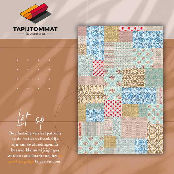 PVC mat Patchwork verschillende stukken