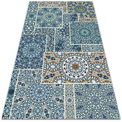 Tapijt vinyl Mandala -patchwork