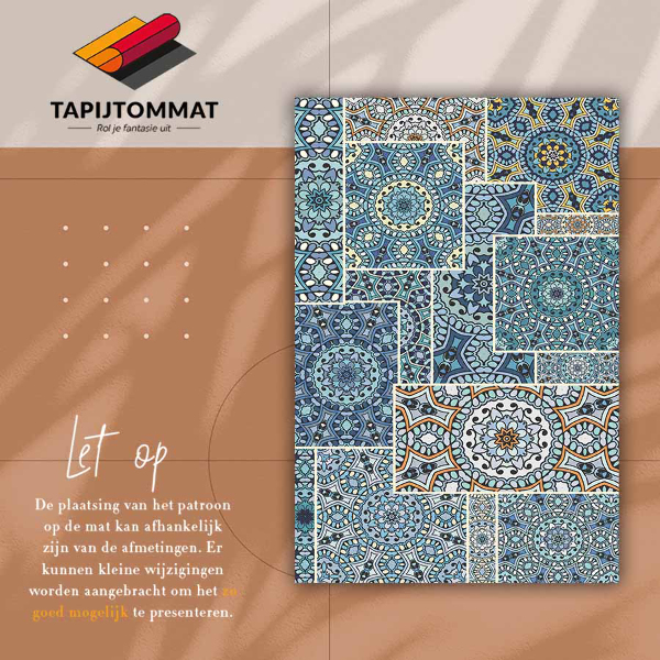 Tapijt vinyl Mandala -patchwork