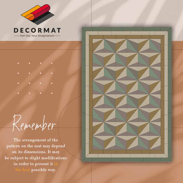 PVC mat 3d -driehoeken