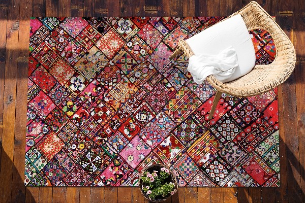 Buitenkleed Mozaïek patchwork