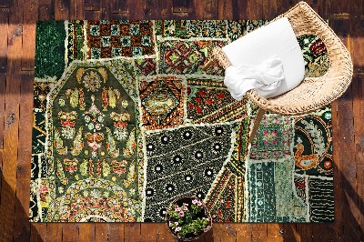 Buiten tapijt Patchwork in een turkse stijl