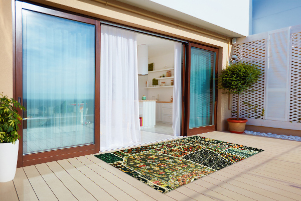 Buiten tapijt Patchwork in een turkse stijl