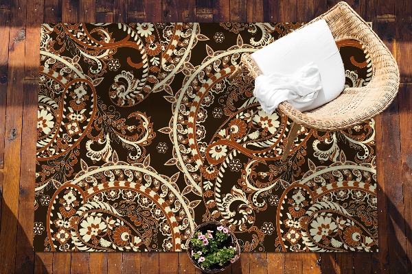 Buiten tapijt Paisley retro
