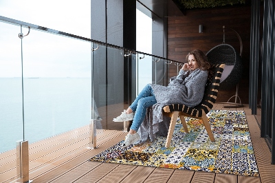 Buitenkleed Abstract mozaïek