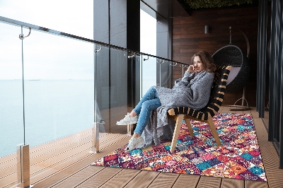 Buiten tapijt Kleurrijk mozaïek