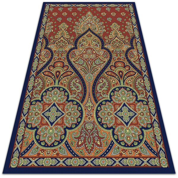 Buiten tapijt Indiase retro -stijl