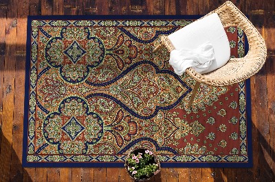 Buiten tapijt Indiase retro -stijl