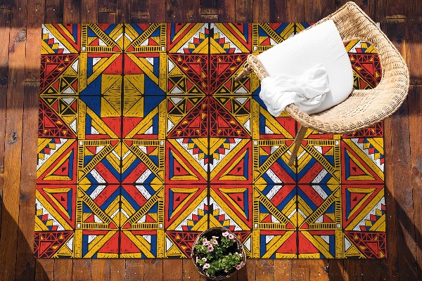 Buitenkleed Kleurrijke tegels