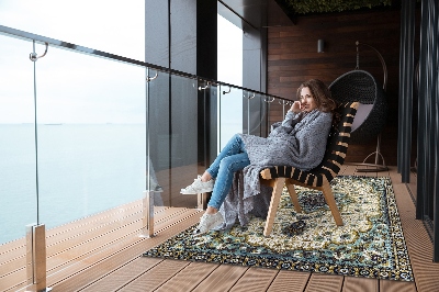 Buiten tapijt Perzische ornamenten