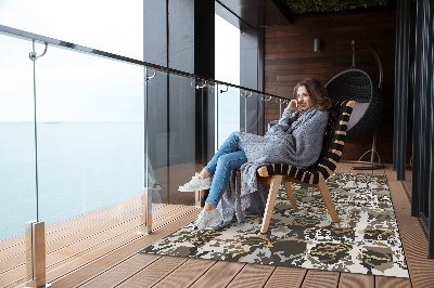 Buitenkleed Retro -abstractie