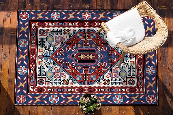 Buiten tapijt Folk ornamenten