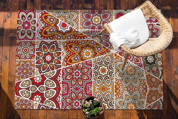 Buitenkleed Etnisch patchwork