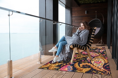 Buiten tapijt Kleurrijke paisley