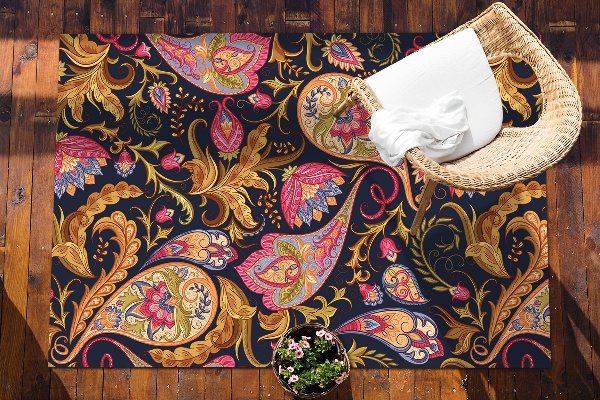 Buiten tapijt Kleurrijke paisley