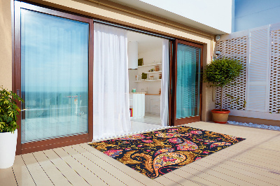 Buiten tapijt Kleurrijke paisley