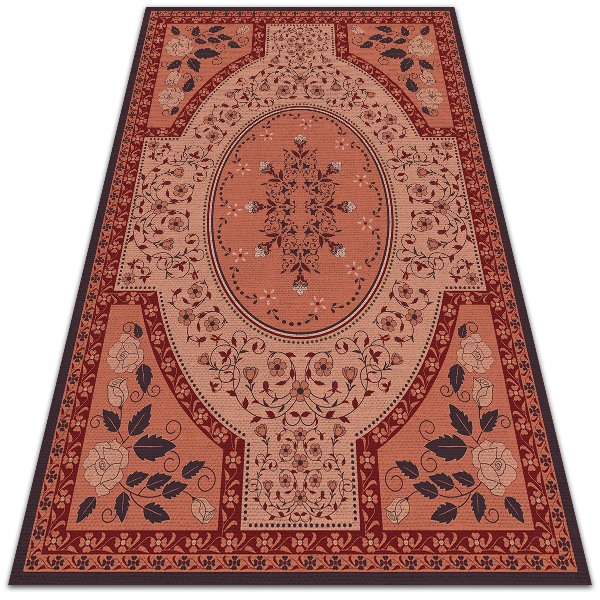 Buitenkleed Bloemkranspatroon