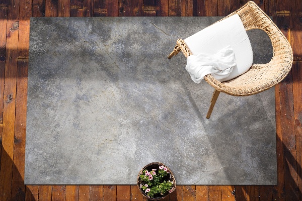 Buiten tapijt Gebarsten beton