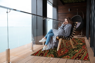 Buiten tapijt Groentepatronen