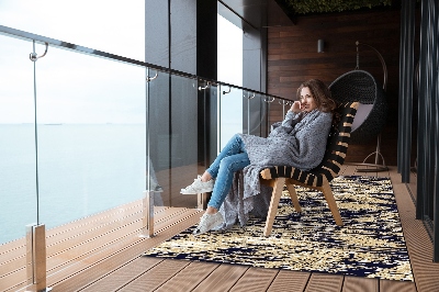 Buitenkleed Gele retro -riemen