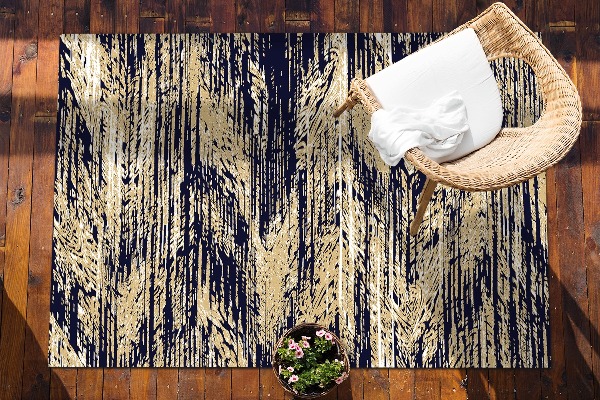 Buitenkleed Gele retro -riemen