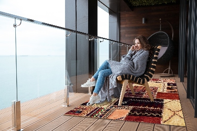 Buitenkleed Abstract patchwork