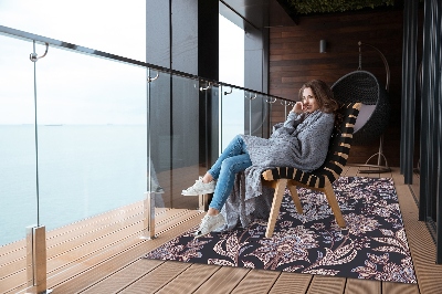 Buiten tapijt Paisley print