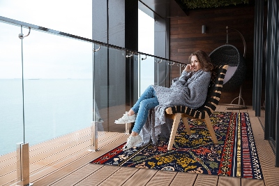 Tuinkleed Floral boho -patroon