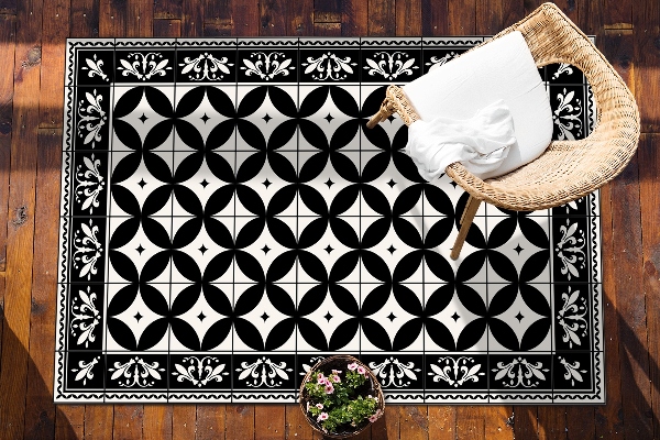 Tuinkleed Cirkels in tegels