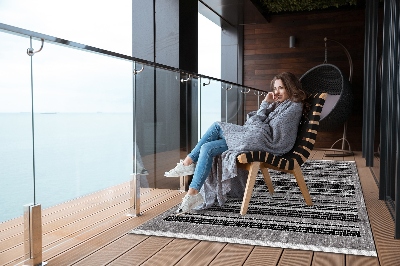 Tuinkleed Zwarte strepen