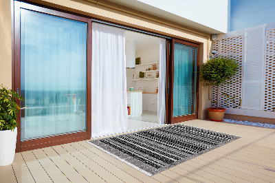 Tuinkleed Zwarte strepen