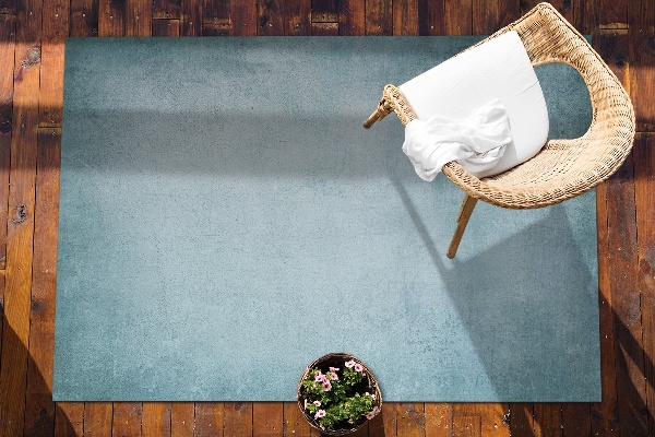 Buiten tapijt Blauw beton