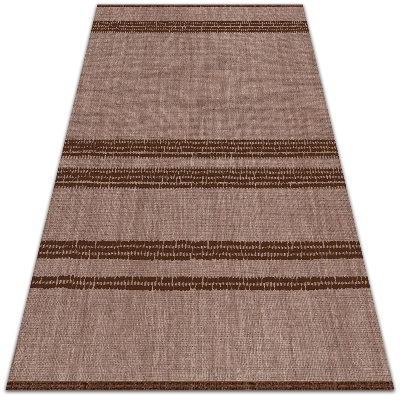 Buiten tapijt Bruin in lijnen